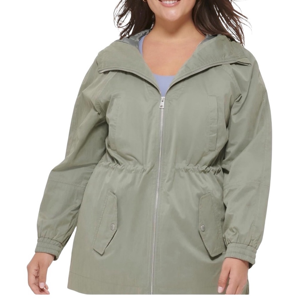 Levi’s Woman’s Hooded Utility Anorak Jacket Sage Green 1X NWOT